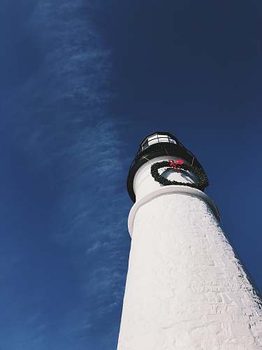 beacon wormseye photography of white light house cape elizabeth